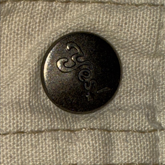 Yes! Vintage 1970’s Ivory Denim High Rise Wide Leg Flares SZ 29 - Picture 8 of 8